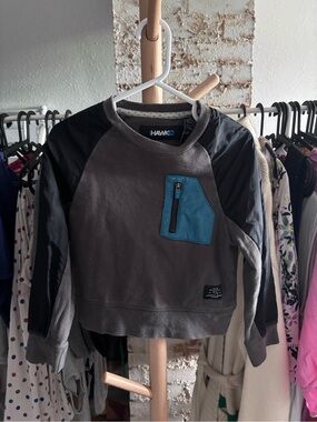 Tony Hawk Brown Pullover with Teal Pocket